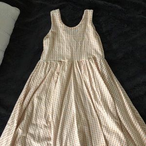 Alice Ames dress cream orange dot size 7